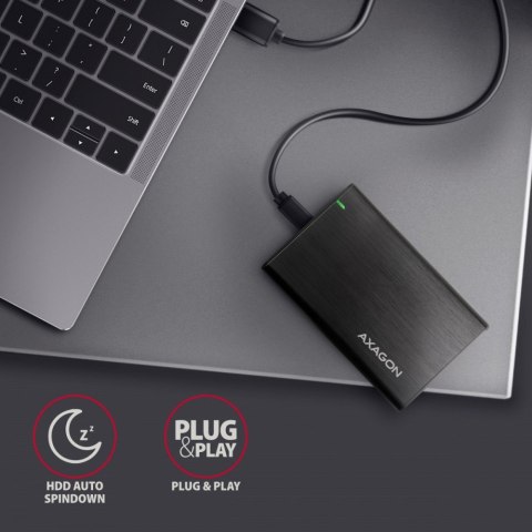 EE25-A6C Bezśrubowa aluminiowa obudowa zewnętrzna USB-C 3.2 Gen 1 - SATA 6G dla 2.5" SSD/HDD