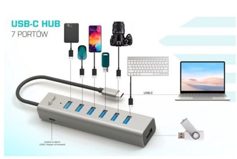 Hub USB-C Charging Metal HUB 7 Port