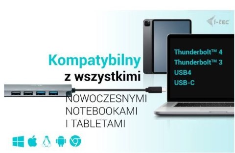 Stacja dokująca USB-C Metal Nano 2x HDMI Display + Power Delivery 100W