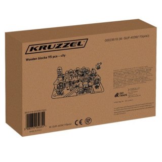 Klocki drewniane 115 szt- miasto 23519 Kruzzel