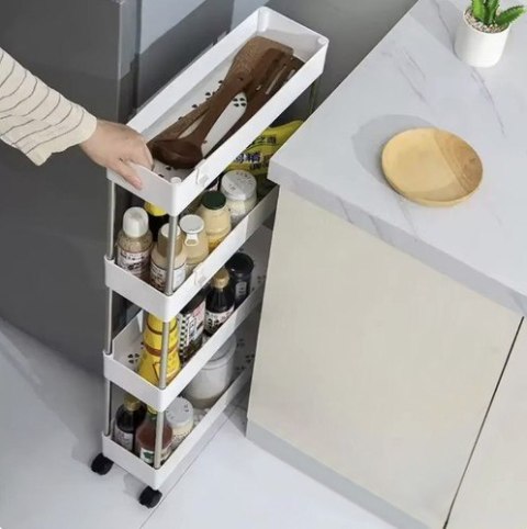 Półka kuchenna / łazienkowa na kółkach Ruhhy 24291 Ruhhy Półka kuchenna / łazienkowa na kółkach Ruhhy 24291 Ruhhy