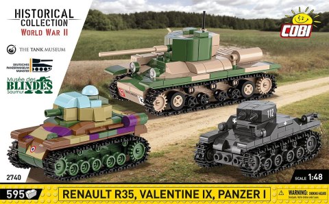 Klocki Renault R35 - Valentine IX - Panzer I