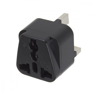 Adapter gniazdo EU na wtyk UK MCE154 Czarny