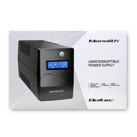 Zasilacz awaryjny UPS | Monolith | 650VA | 360W | LCD | USB | RJ45