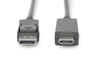 Kabel adapter DisplayPort 1.2 z zatrzaskiem 4K 60Hz UHD Typ DP/HDMI A M/M czarny 2m