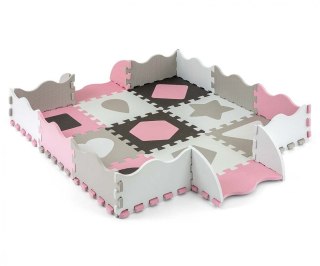 Mata piankowa puzzle Jolly Pink Grey