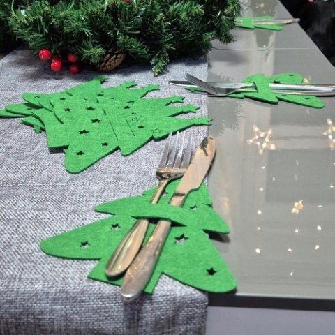 Etui na sztućce- choinki 12szt. Ruhhy 24824 Ruhhy Etui na sztućce- choinki 12szt. Ruhhy 24824 Ruhhy