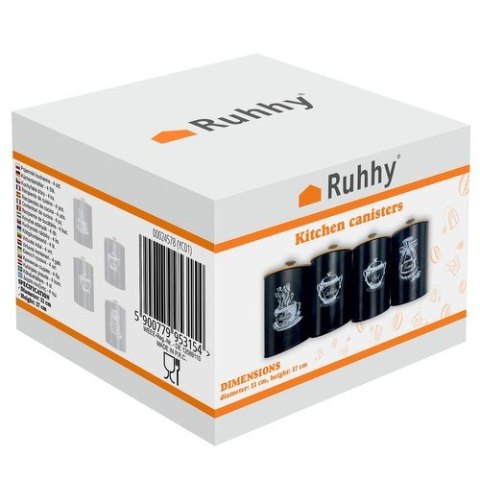 Pojemniki kuchenne - 4 szt. Ruhhy 24578 Ruhhy Pojemniki kuchenne - 4 szt. Ruhhy 24578 Ruhhy