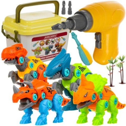 Zestaw konstrukcyjny - dinozaury 24723 Kruzzel Zestaw konstrukcyjny - dinozaury 24723 Kruzzel