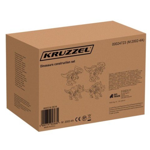 Zestaw konstrukcyjny - dinozaury 24723 Kruzzel Zestaw konstrukcyjny - dinozaury 24723 Kruzzel