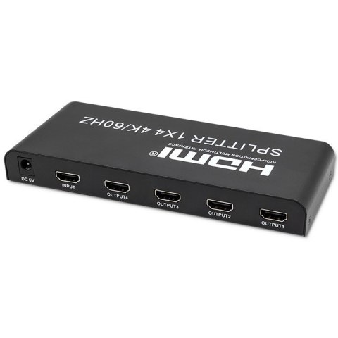 Aktywny rozdzielacz Splitter 4 x HDMI 4K x 2K | 6Gb/s | 60Hz