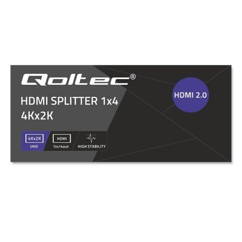 Aktywny rozdzielacz Splitter 4 x HDMI 4K x 2K | 6Gb/s | 60Hz