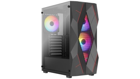 Obudowa Volcan Czarna Mid Tower RGB