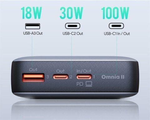 Power Bank PB-Y43 | 20000mAh | 65W | 3xUSB | PD 3.0 QC 3.0 LED PPS