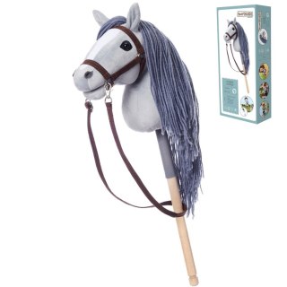 Koń na kiju Hobby Horse HOPPIHORSE A4 szary