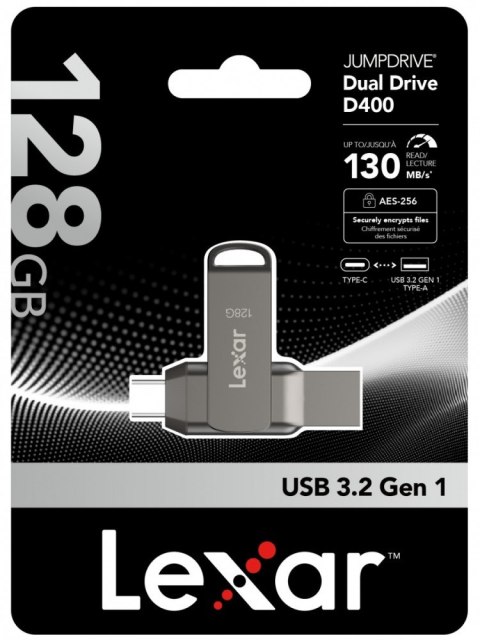 Pendrive Dual Drive D400 128GB USB-C/A 3.1 130MB/s