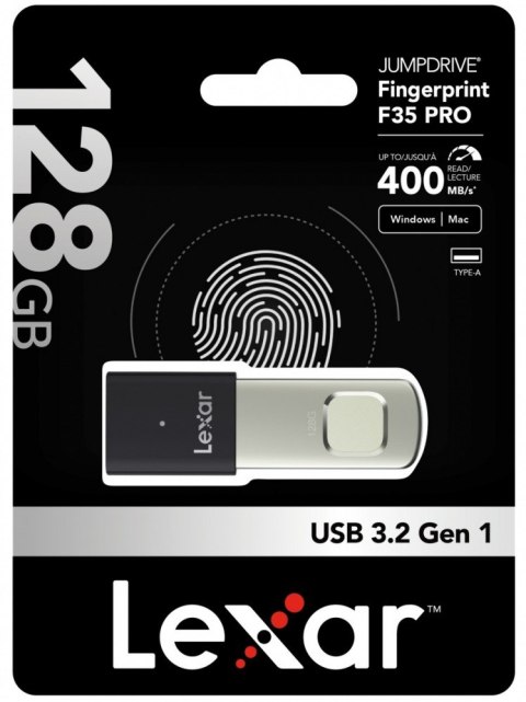 Pendrive F35pro Fingerprint 128G USB 3.2 Gen1 400/300MB/s