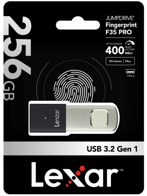 Pendrive F35pro Fingerprint 256G USB 3.2 Gen1 400/350MB/s