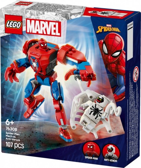 Klocki Super Heroes 76308 Mech Spider-Mana kontra Anti-Venom