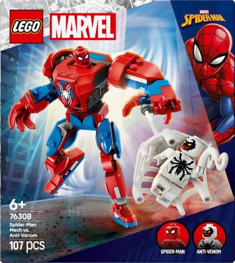 Klocki Super Heroes 76308 Mech Spider-Mana kontra Anti-Venom