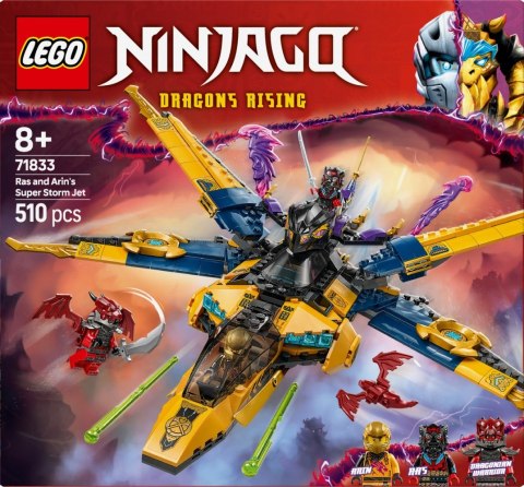 Klocki Ninjago 71833 Ras i burzowy superodrzutowiec Arina