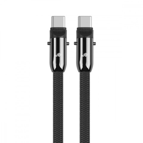 Kabel 2w1 USB C smycz 1m czarny