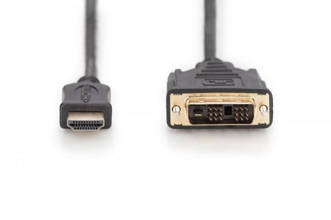 Kabel adapter HDMI Standard 1080p 60Hz FHD Typ HDMI A/DVI-D (18+1) M/M czarny 2m