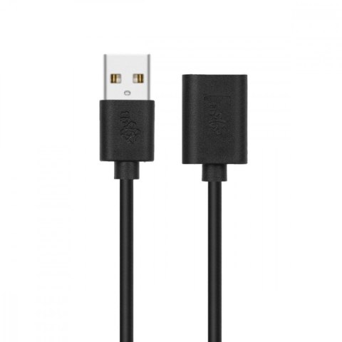 Kabel USB AM-AF 1.8 m przedłużacz czarny