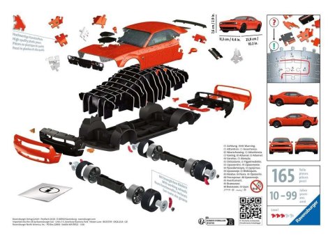 Puzzle 3D Dodge Challenger R/T Scat Pack Widebod