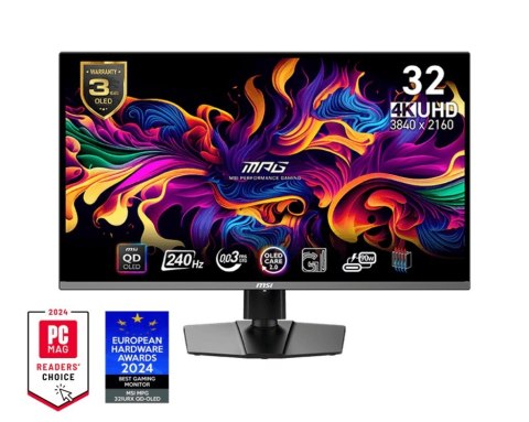 Monitor 31.5 cala MPG 321URX QD-OLED QD-OLED/LED/UHD/Flat/240Hz/czarny