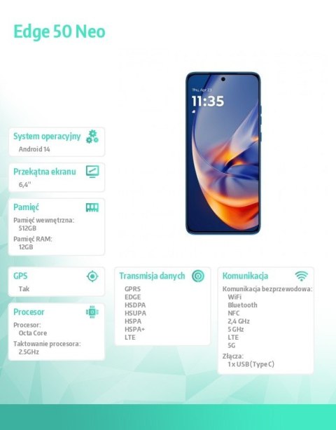 Smartfon Edge 50 neo 12/512 COSMIC