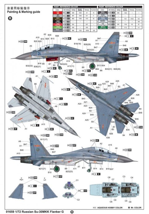 Russian Su-30M KK Flanker G Fighter