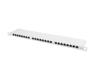 Patch Panel 24 Port 0.5U Kat.6 szary ekranowany