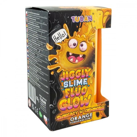 Slime Jiggly Fluo Glow pomarańczowy 430g