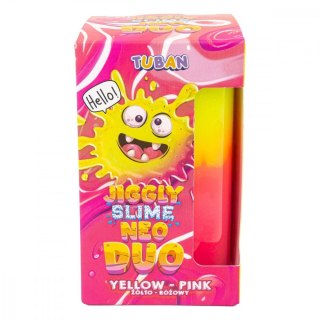 Slime Jiggly Neo Duo żółto-różowy 430g