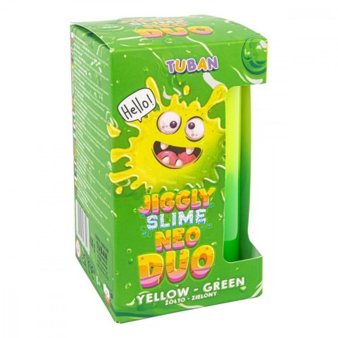 Slime Jiggly Neo Duo żółto-zielony 430g