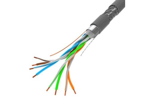 Kabel SFTP kat.5e 305m drut CU LCS5-11CU-0305-S szary