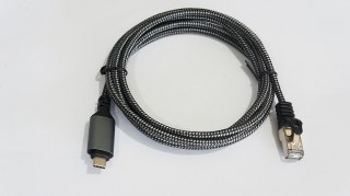 Kabel USB C - RJ-45 2 m kat.6, 1 Gbit