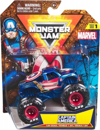 Samochodzik Monster Jam Capitan America