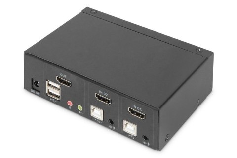 Przełącznik KVM 2 portowy HDMI, 4K 30Hz