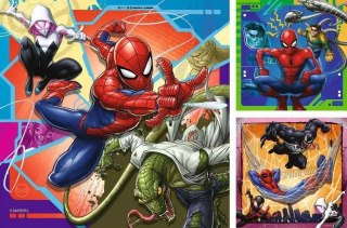 Puzzle 3x49 elementów Spiderman