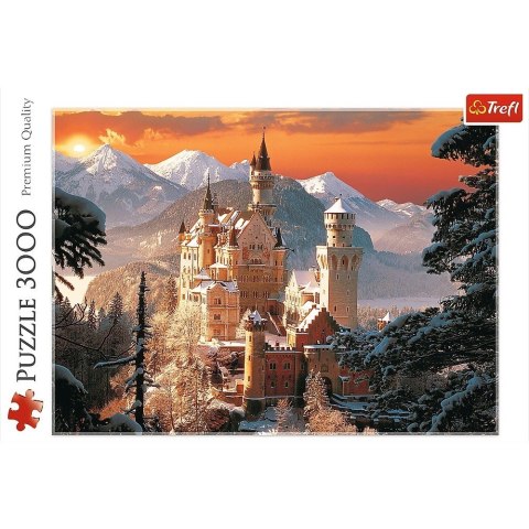 Puzzle 3000 elementów, Zamek Neuschwanstein Zimą