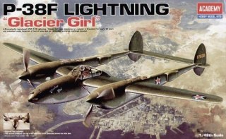 Model plastikowy P-38F Lighting Glacier Girl 1/48