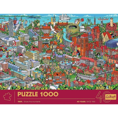 Puzzle 1000 elementów 40-lecie Trójmiasto