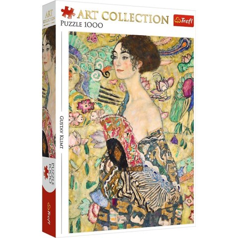 Puzzle 1000 elementów Dama z wachlarzem Klimt Puzzle 1000 elementów Dama z wachlarzem Klimt