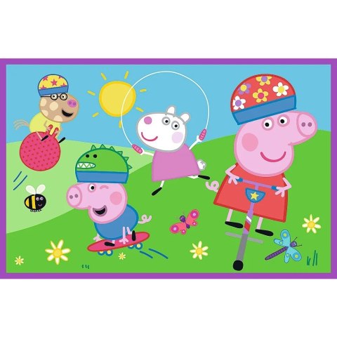 Puzzle 2x24 elementy Świnka Peppa na placu zabaw Puzzle 2x24 elementy Świnka Peppa na placu zabaw