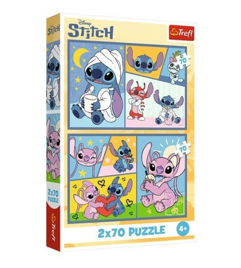 Puzzle 2x70 elementów Ze Stitchem nie ma nudy Puzzle 2x70 elementów Ze Stitchem nie ma nudy