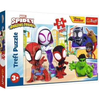 Puzzle 24 maxi Spidey i przyjaciele Spiderman