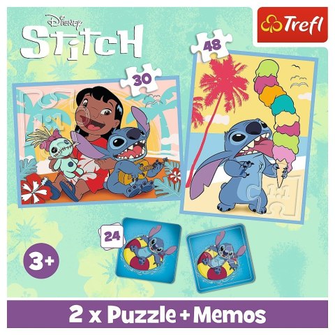 Puzzle 2w1 memos Lilo i Stitch