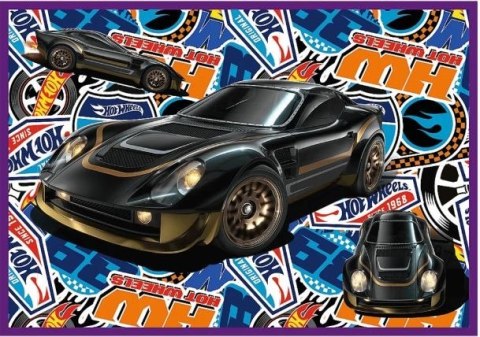 Puzzle 4x250 Wyścigowe auta Hot Wheels